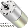 PLUMIA DC 12V 150RPM Gear Motor Centric Output Shaft 37mm Diameter Gearbox High Torque Electric Micro Speed Reduction Geared Motor