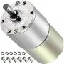 PLUMIA DC 12V 150RPM Gear Motor Centric Output Shaft 37mm Diameter Gearbox High Torque Electric Micro Speed Reduction Geared Motor