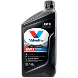 Valvoline VR1 Racing Synthetic SAE 10W-30 High Performance High Zinc Motor Oil 1 QT