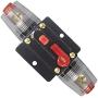 WOHHOM 100A/150A Audio Circuit Breaker Auto Car Stereo Inline Fuse Holders Inverter, Manual Reset 12V-24V DC for Automotive Marine Boat Audio System Protection (100A)