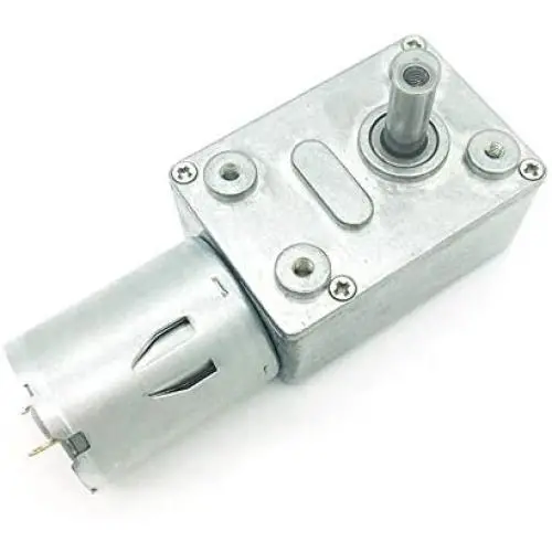 Bringsmart JGY-370 12V 10rpm DC Worm Gear Motor 12 Volt High Torque Engine Mini Turbine Worm 12V Reducer Electric Motor Self-locking for DIY Mini Geared Motor (JGY-370 12V 10rpm)