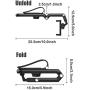 VARGTR Sun Visor Car Phone Holder, Mount Clip for Car Cellphone，1080°Rotatable Sun Visor Phone Holder for Car Multifunctional,Foldable Car Phone Mount for Sun Visor Rearview Mirror Steering Wheel