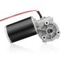 uxcell DC24V 45W 180RPM 3.5N.M Reversible Worm Gear Motor High Torque Speed Reducing Electric Gearbox Motor-JCF63L
