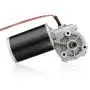 uxcell DC24V 45W 180RPM 3.5N.M Reversible Worm Gear Motor High Torque Speed Reducing Electric Gearbox Motor-JCF63L