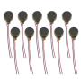 RuiLing 10-Pack 1034 Micro Flat Vibration Motors 12000Rpm 3V Voltage Mini Thick Coin Vibrating Motor for Cell Phone Tablet Household Appliances 10x3.4mm