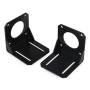 Chiloskit 2pcs Alloy Steel 42mm Stepper Motor Mounting Bracket Fixed Base Fixing Seat for Nema 17