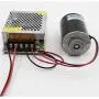 High Torsion Permanent Magnet DC Motor, 12/24V 30W High Speed CW/CCW DC Motor for DIY Generator(12V, 3500RPM)