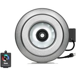 iPower GLFANXINLCTR12 12 Inch 1060 CFM Duct Inline HVAC Exhaust Blower Ventilation Fan with Variable Speed Controller, 12