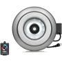 iPower GLFANXINLCTR12 12 Inch 1060 CFM Duct Inline HVAC Exhaust Blower Ventilation Fan with Variable Speed Controller, 12