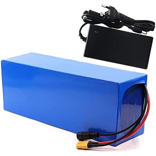 Wnicek 48V 15AH E-Bike Lithium Battery 13S 5P 15000mAh Battery Pack for 250W 350W 500W 750W 1000W Motor for Electric Bicycle Scooter Electric Tricycles with BMS + Charger