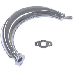 Sthus40mm Half Moon Silencer Muffler Exhaust Black For 49cc 60cc 66cc 80cc 2-Stroke Engine Motor Motorized Bicycle Bike