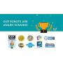 UBTECH JIMU Robot Competitive Series: Champbot Kit/ App-Enabled Building & Coding STEM Robot Kit (522 Pcs) from Robotics , Blue