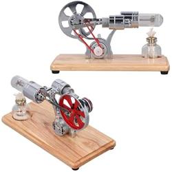 Stirling Engine Model Kit, Simple to Operate Stainless Steel Smoother Operation Zinc Alloy Multi Purpose Stirling Engine Motor Toy