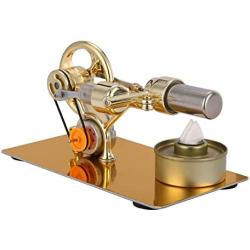 Mini Hot Air Stirling Engine Model Toy Micro Physics Science Education Engine Generator Motor Toy