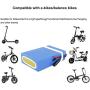 Grideto E-Bike Battery, 36V 20AH Waterproof PVC Battery Pack,Lithium Ion Battery Pack with BMS Protection and 3A Charger, for 200W 250W 350W 500W Motor