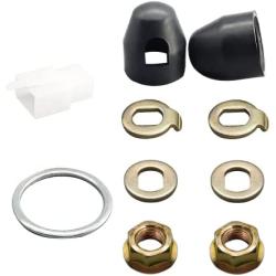 E-Bike Hub Motor Screw 12/14mm Shaft Screw Cap Washer/Spacer/Nut Cover Electric Bike Hub Lock for 500-5000 Watt Motors