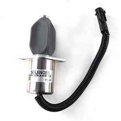 3934972 12V Shutoff Solenoid - SINOCMP Fuel Shutdown Solenoid for Cummins Excavator Parts, 3 Month Warranty