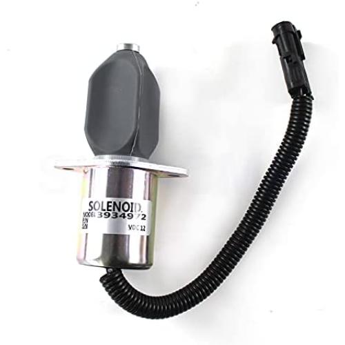 3934972 12V Shutoff Solenoid - SINOCMP Fuel Shutdown Solenoid for Cummins Excavator Parts, 3 Month Warranty