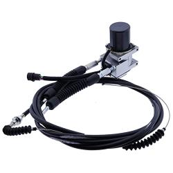 FridayParts Throttle Motor 7Y-3913 7Y-5461 with 2Pcs Throttle Cables Competiable with Caterpillar CAT Excavator 320 325 L 325 LN 325-A 325-A L 325-A LN
