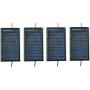 AMX3d AMX Solar 5V 30mA 53X30mm Micro Mini Power Solar Cells for Solar Panels with Wires- DIY Projects - Toys - Solar Charge 3.6v Batteries 4 Pcs