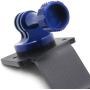 HTTMT- Motorcycle Rearview Mirror Camera Mount Bracket Holder Compatible with GoPro Hero 7/6/5/4 in Blue [P/N: GZSP-SP-015]