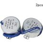Jutagoss Synchronous Motor,TYC-50 Double Flat Shaft Direction CW/CCW, 4 Watt AC 110V 60-70 RMP, 2 Pcs