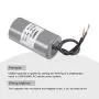 MECCANIXITY CBB60 Run Capacitor 10uF 250V AC 2 Wires 50/60Hz Cylinder 73x38mm for Air Compressor Water Pump Motor