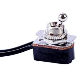 Gardner Bender GSW-125 Electrical Toggle Switch, SPST, ON-OFF, 6 A/125V AC, 6 inch Wire Terminal