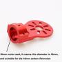 Drone Motor Mount Uav Motor Seat Fixed Bracket for Rc Quadcopter Multicopter Uav 16mm Red, Drone with Camera Accessories, Mini Drone Parts