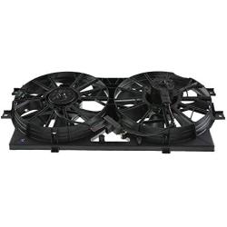 BOXI 620-004 Dual Radiator A/C Condenser Cooling Fan Assembly for Chrysler Concorde 1993-97 / LHS 1994-97 / New Yorker 1994-96 / for Dodge Intrepid 1993-97 / for Eagle Vision 1993-97 | 4596212 620160
