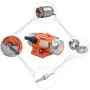 Putian Concrete Vibrator Vibration Motor 100W 110V 3600Rpm Single Phase Aluminum Vibrator