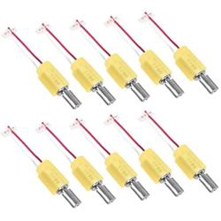 sourcing map Electric Motor 14.2x4mm Mini Hollow Cup Vibration Motors DC 3V-3.7V 77mA 10Pcs