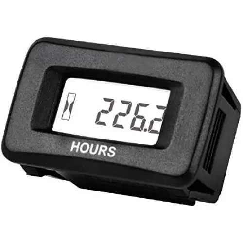 HonorMeet Digital Hours Meter Kits, AC/DC 5V to 277V,Total Hours for Maintenance Service,Used for Garden Tractor Generator Compressor ATV Outboard Motor Golf Cart Forklift Snowblower.
