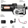 ZEAK 2500-lb. ATV Winch Kit with Mini-Rocker, Galvanized Steel, Waterproof