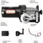 ZEAK 2500-lb. ATV Winch Kit with Mini-Rocker, Galvanized Steel, Waterproof