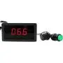 uniquegoods 6V 12V 24V Digital Display LED DC Motor Speed Controller PWM Stepless Speed Control Switch HHO Driver - Black CCM5D
