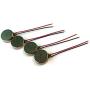 UKD PULABO DC Vibration Motor - 5pcs DC3V/0.1A 1.5V/0.05A 10x2.7mm Coin Mobile Phone Vibration Motor Silver