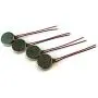 UKD PULABO DC Vibration Motor - 5pcs DC3V/0.1A 1.5V/0.05A 10x2.7mm Coin Mobile Phone Vibration Motor Silver
