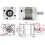 Nema23 Stepper Motor Planetary Gearbox Speed Reducer 7 arc-min for 8mm Shaft 57mm Motor 3000rpm Gear Reducer Ratio 50:1 IP65 for CNC Router Benchtop Lathe Machine/3D Printer (50:1)