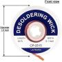 Lesnow solder wick braid with flux Super 10ft Length Desoldering Wick Braid Remover Tool Solder Sucker 1 piece No-Clean soldering Wick Wire Roll and Disassemble Electrical Components