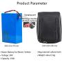 24V 15Ah E-Bike Lithium-Ion Battery, Built-in BMS Protection Board, with Hanging Bag and 29.4V Charger, for 200W/250W/400W/500W Motors