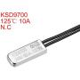 uxcell KSD9700 Thermostat, 125℃ Normally Close Temperature Switch Thermal Switch, N.C 10A Metal Temperature Controller 2pcs