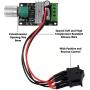 Huadi PWM DC 6V 12V 24V 3A 80W Motor Speed Controller for RV Camper Vent Fan, Childs Power Wheel Toy Car with Speed Adjustable Reversible Switch