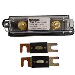 JWDAWN 1Pc ANL Fuse Holder +2Pcs Bolt On Stud ANL Fuse 200A 200 Amp for Golf Cart Electric Forklift Vehicle Material Handling Truck Motor Controller Battery Charger Scissor Lifts Boat Accessories