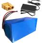 Wnicek 72V E-Motorcycle Lithium Battery 20Ah 30Ah 40Ah Li-ion Battery Pack Built-in 30A-50A BMS Battery with Charger for Electric Scooter Electric Bike Mopeds Electric Tricycle