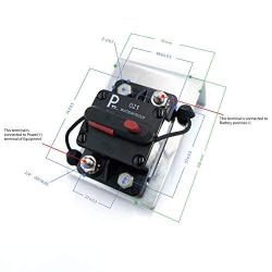 parts PTT 25 Amp / 12V- 48VDC,Waterproof Circuit Breakers with Manual Reset Resettable Fuse) in line Fuse Holder Switch for Boat Marin RV Caravan Battery Motor Trailer Bus