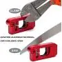 Tukeirt Motorcycle Lock - Adjustable Anti Theft for Motorcycles Mopeds Motorbikes Scooters ATVs Dirt Bike Street Bike Braking The Front Wheel Use on Grip Brake Handlebar(red)