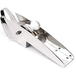 ISURE MARINE AISI 316 Stainless Steel Hinged Self-Launching Bow Anchor Roller with pivoting Dual-Roller 23 for Marine Yacht Docking Accessories
