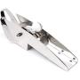 ISURE MARINE AISI 316 Stainless Steel Hinged Self-Launching Bow Anchor Roller with pivoting Dual-Roller 23 for Marine Yacht Docking Accessories
