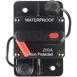 OUHL 200 Amp Circuit Breaker Manual Reset 30-250A for Car Truck Rv ATV Marine Trolling Motors Boat Vehicles,12V-48V DC (200A)